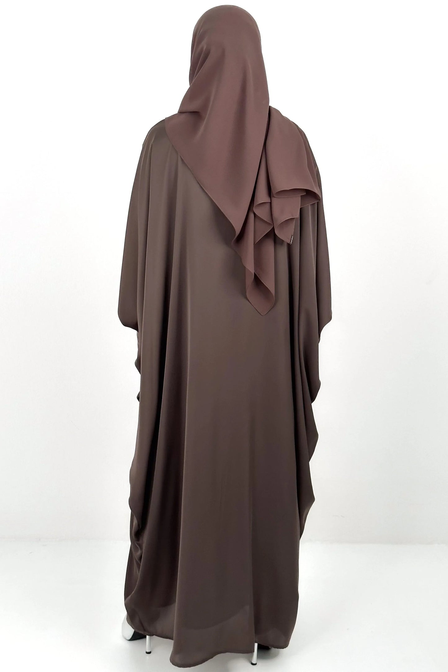 Brown Ivy Satin Abaya