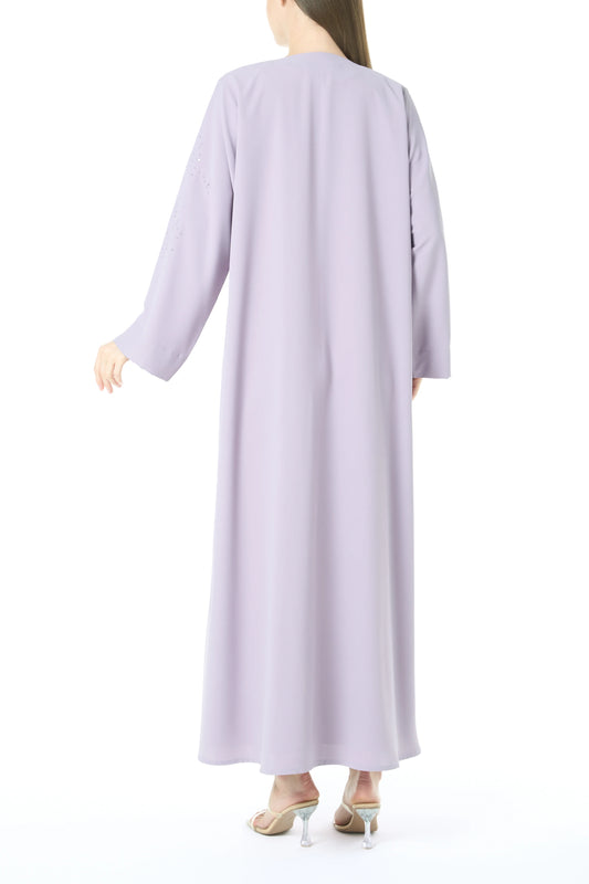 Purple Cool Crepe Abaya